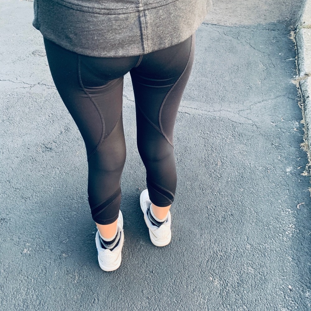 Lululemon Run Inspire crop leggings floral
